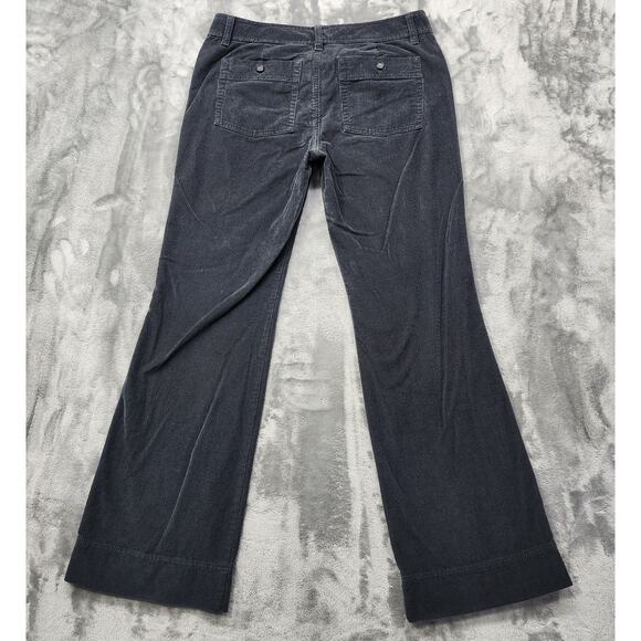 Vintage Eddie Bauer Pants Womens 8 Gray Stretch Corduroy Mid Rise Bootcut Grunge - Picture 3 of 14